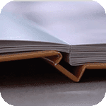 Voorbeeld van vlakliggend papier