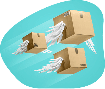 Packages with wings